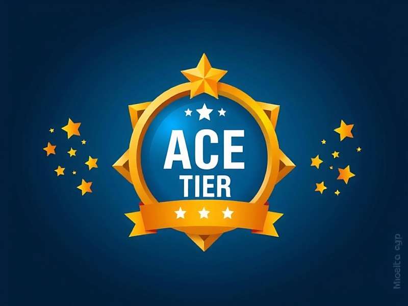 PUBG Mobile Ace Tier Badge PUBG Mobile Ace Tier badge with golden star and blue background, highly respected among Indian players