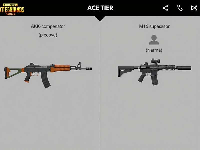 Ace Tier Weapon Loadout for India PUBG Mobile Ace Tier recommended weapon loadout for Indian servers: AKM with compensator and M416 with suppressor